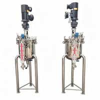 Mélangeur multifonction en acier inoxydable pour liquides chimiques et cosmétiques, cuve de mélange à double enveloppe avec agitateur