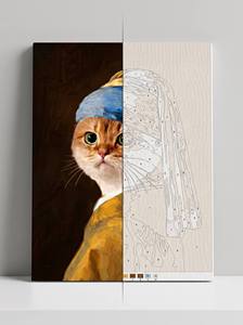 Pintura por Números de Gatos Modernos y <span class=keywords><strong>Famosos</strong></span> en 18 Colores, Pintura Acrílica Digital al Óleo <span class=keywords><strong>para</strong></span> Decoración del Hogar - Product Image 6