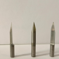 Carbure monobloc 3.175mm 0.1 Bits de CNC à fond plat Gravure Mots Routeur Bits Cnc pour Bois Acrylique