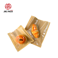 Sacs en plastique transparents personnalisés en gros, imprimés en Bopp/PET/PE, autocollants, petits sacs pour pain, biscuits, emballage plastique, sac Opp