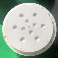 Placa Deflectora Redonda de PTFE Antiadherente, Sin Precipitaciones, Perforada con Precisión, Lámina de Sellado de PTFE con Orificios Perforados con Precisión CNC