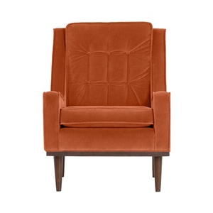 Design Per Il Tempo Libero Divano Sedia Burnt Orange Velluto di <span class=keywords><strong>Cotone</strong></span> <span class=keywords><strong>Poltrona</strong></span> - Product Image 2