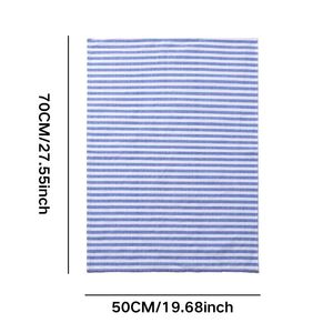 ผ้าเช็ดครัวผ้าฝ้ายนอร์ดิก 50x70 ซม. ลายทาง ผ้าเช็ดจานดูดซับได้ดี สำหรับทำอาหาร อบขนม ใช้ในครัวเรือน - Product Image 1