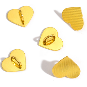 10 Stuks Zelfklevende Metalen Hart Charme Houder Case Vinger Ringstandaard Haak Gesp Charme Gesp Accessoire <span class=keywords><strong>String</strong></span> V1032 - Product Image 3