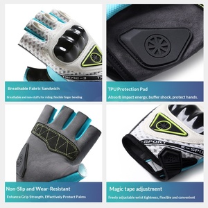 Guantes de motocicleta de alta calidad, de medio dedo y dedo completo, transpirables, resistentes al desgaste, antideslizantes, anticaídas, impermeables. - Product Image 2