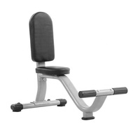 Banc utilitaire incliné en métal pour la musculation à domicile ou en salle de sport, idéal pour les triceps, les press d'épaules et les étirements des jambes