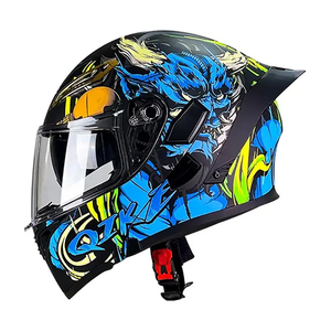Casco da <span class=keywords><strong>Moto</strong></span> Integrale Apribile in <span class=keywords><strong>Carbonio</strong></span> con Doppia Lente e Alettone Posteriore, Certificato DOT per Motocross, ATV, Kart e Racing - Product Image 4