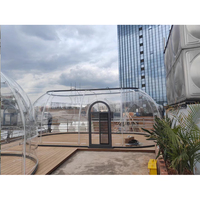 Dôme écologique Tente igloo à bulles préfabriquée Maison dôme extérieure préfabriquée