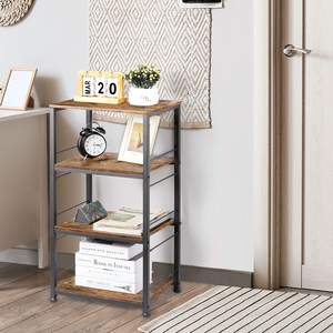 Chariot de cuisine à <span class=keywords><strong>roulettes</strong></span> Chariot de service industriel Table à micro-ondes Chariot de service Stand 4 Tier Wheels Rolling Bar Cart - Product Image 5