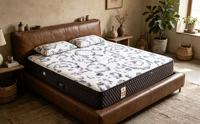 Matelas à ressorts ensachés 7 zones en gros, hybride latex et mousse à mémoire de forme, compressé sous vide, pour hôtel