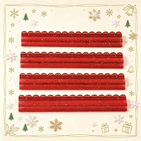 Supports de Mahjong de Noël en Acrylique de Luxe avec Poussoirs, Supports Festifs Ondulés pour Tuiles de Mahjong, Idéal pour les Cadeaux de Noël et de Fêtes