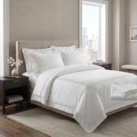 Ensemble de housse de couette imprimée botanique en gros, 4 pièces, ensemble de literie OEM pour hôtel, chambre d'hôtes, location de vacances