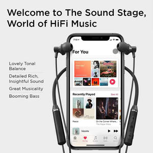 무선 V5.0 스포츠 땀 방지 이어폰 소음 차단 이어버드 S9/S8 노트 8/7 및 안드로이드 스마트폰 호환 - Product Image 4