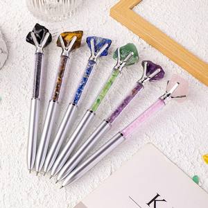 Doğal taş tepesinde kalem benzersiz ham kristal taş kalem 1.0mm journdreaming rüya hukuk cazibe için Metal aksesuarları içerir - Product Image 2