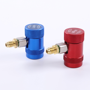 Acoplador Rápido Ajustable de Alta y Baja Presión 1/4'' SAE HVAC AC R134A QC-L QC-H para Piezas de <span class=keywords><strong>Aire</strong></span> <span class=keywords><strong>Acondicionado</strong></span> - Product Image 4