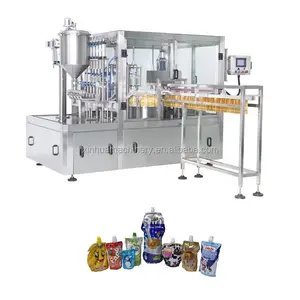 Shantou automatic stand-up pouch chili paste preformed bag/pouch packaging filling and capping machinery
