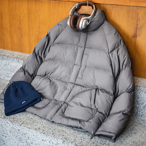 Veste matelassée pour <span class=keywords><strong>homme</strong></span>, parka Maden pour <span class=keywords><strong>homme</strong></span>, veste à manches raglan, col <span class=keywords><strong>court</strong></span>, manteau d'hiver épais, produits tendance 2026 - Product Image 2