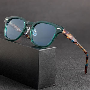 HBKレトロユニセックスサングラスTR90CPフレームスクエアブラックレンズTAC偏光トラベルストリートドライビングサイクリング-レンズ付き - Product Image 1