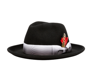 CL922201 Chapeau haut de forme unisexe en feutre 100 % laine, style mode, neuf, de marque CD, avec plumes de luxe, toutes saisons - Product Image 6