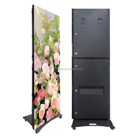Pantalla LED Portátil P1.86 P2 P2.5, Plegable, de Doble Cara, para Interiores y Exteriores, Inteligente