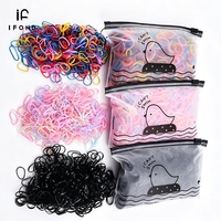 IFOND 1000Pcs/Bag Karet Rambut Mini TPU Elastis Sekali Pakai, Karet Kecil Kuat untuk Bayi Perempuan, Penataan Rambut Sehari-hari dan Pesta