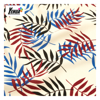 Camisa Casual de Moda Tejida en Tela Viscosa, Transpirable, Suave al Tacto, Ropa de Verano, Tela al por Mayor, Tela Estampada de Rayón para Hombre
