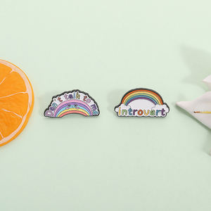 Leave Me Alone esmalte Pin nube <span class=keywords><strong>de</strong></span> dibujos animados cita divertida broche solapa insignia joyería regalo para amigos introvertidos a granel - Product Image 1