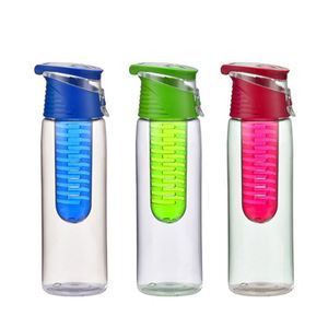 Gobelet à eau en plastique transparent de 700 ml avec filtre à fruits - Tasse à thé de bureau - Product Image 6