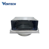 Ventech Volets de ventilation en acier inoxydable avec grille anti-oiseaux, diffuseur extérieur, volets de plafond pour systèmes CVC