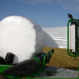 Shanghai PUDI High Quality Green Durable Thorn Grass Bale Silage Wrap Film Strong Wrapping Ability High Strength Grass Bale Film