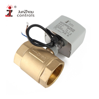 Vanne à boisseau sphérique électrique AC220V DC9-24V 2 pouces DN50 1 pouce DN25 Corps en acier inoxydable OEM pour le contrôle du débit d'eau domestique et de cuisine