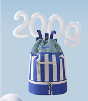 Sac à dos de plage portable, imperméable, avec compartiment sec et humide séparé, pour garçons et filles, sac de natation pour enfants