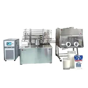 Automatic Lab 20 LPH Mini Tubular UHT Processors Milk Juice Drink UHT Sterilizer Process Plant