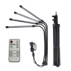 Lampada LED per Coltivazione Indoor a 4 Teste con Dimmer, Spettro Completo, 63 Pollici, Vendita all'Ingrosso, con Supporto Treppiede - Product Image 6