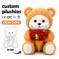 Promotion en gros pour mariage : Ours en peluche couple en tissu premium, peluche douce, faible MOQ, prix d'usine, animal en peluche