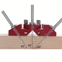 Tige de fixation de gabarit de Guide de trou de forage Portable 4 tailles Angle de 30/45/90 degrés Guide de montage de trou de poche perceuse verticale coudée OEM