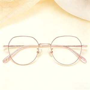 Marcos <span class=keywords><strong>de</strong></span> gafas <span class=keywords><strong>de</strong></span> titanio <span class=keywords><strong>de</strong></span> diseño polígono vintage - Ultra livianos, <span class=keywords><strong>para</strong></span> miopía, unisex y adecuados <span class=keywords><strong>para</strong></span> el uso diario - Product Image 2