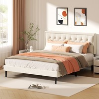 Cadre de lit de luxe en velours réglable avec rangement, éclairage LED et contrôle par application – Solution moderne et gain de place pour chambre à coucher – Meilleure vente