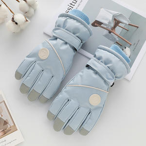 ถุงมือสกีฤดูหนาวของผู้หญิงพร้อมซับในขนแกะ ถุงมือนักเรียนที่อบอุ่นหนาขึ้น ถุงมือหน้าจอสัมผัสกันน้ำ ถุงมือที่อบอุ่นหนาขึ้น - Product Image 5