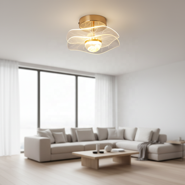 Smart Modern Acrylic LED Ceiling Lamp for Apartment Bedroom Restaurant Bar Illumination Creative Lighting Design
