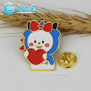 Spilla in smalto 3D personalizzata con personaggio <span class=keywords><strong>anime</strong></span>/cartone animato, finitura oro/argento - Crea la tua spilla in smalto - Product Image 2