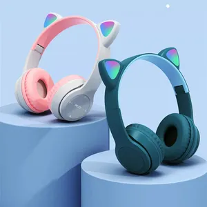 Hot Selling P47M Kinder Kopfhörer Wireless Cute Cat Ear TWS Kopfhörer Gaming Headsets für Gaming Sport