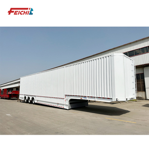 Trung Quốc Nhà sản xuất 3 trục 40 tấn container hộp Trailer giao thông vận tải hàng hóa 40ft container Trailer bán khô hộp van Trailer bán - Product Image 2