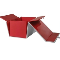 Boîte pliante magnétique de luxe OEM avec logo personnalisé, en carton rigide, pour l'emballage de vêtements, de cosmétiques, de cadeaux, avec impression en relief