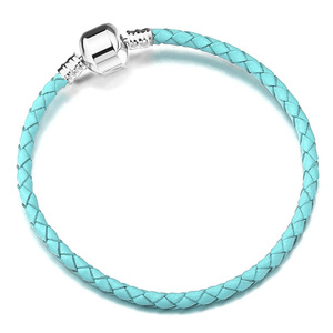 SEPT Barato DIY Pulsera de una sola cuerda de cuero para mujer Chica Cuerda trenzada hecha a mano Wrap Pulseras tejidas Joyería - Product Image 4