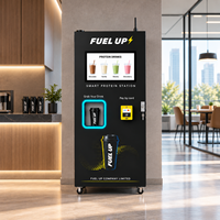 Distributeur automatique de boissons protéinées 24h/24 sans surveillance, distributeur de café commercial en libre-service avec écran tactile de 21,5 pouces