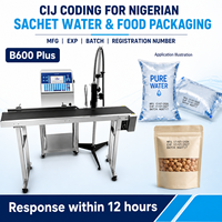 Imprimante jet d'encre CIJ industrielle pour le codage de la date sur les sachets d'eau et les emballages alimentaires, impression de lots MFG EXP au Nigeria