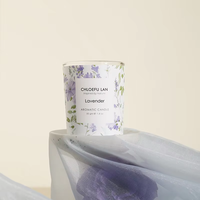 Bougie parfumée artisanale de luxe écologique à base de cire de soja botanique, mini pot en verre de 50 g, coffret cadeau d'aromathérapie, décoration d'intérieur, Noël