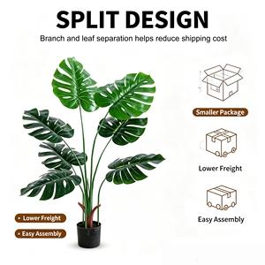 <span class=keywords><strong>Plantes</strong></span> artificielles en plastique Monstera en gros <span class=keywords><strong>pour</strong></span> la <span class=keywords><strong>d</strong></span>écoration intérieure et extérieure, <span class=keywords><strong>d</strong></span>écoration de Pâques <span class=keywords><strong>pour</strong></span> la maison - Product Image 4