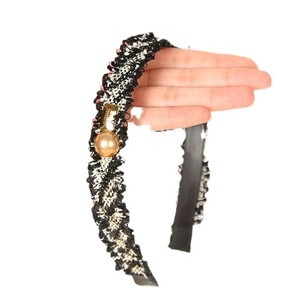 Diademas de tela de satén con encaje para mujer, colores variados, tocados informales - Product Image 5